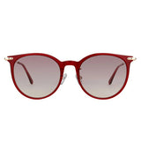 Paul Hueman PHS-1131A Women's Cat-Eye Sunglasses in Red, front view