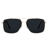 Paul Hueman PHS-2012A Square Aviator Sunglasses in Gold, front view