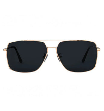 Paul Hueman PHS-2012A Square Aviator Sunglasses in Gold, front view