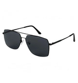 Paul Hueman PHS-2012A Square Aviator Sunglasses in Black, side view