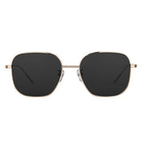 Paul Hueman PHS-918A Square Sunglasses in Black, front view