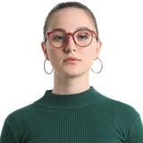 Oval Plastic Eyeglasses