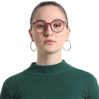 Oval Plastic Eyeglasses