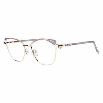 Metal&Plate Cat-Eye Eyeglasses