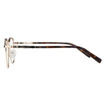 Metal&Plate Cat-Eye Eyeglasses