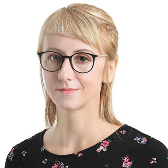 Plastic Oval Eyeglasses