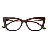 Acetate&Metal Cat Eye Eyeglasses