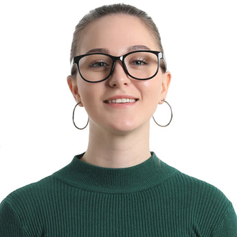 Oval Plastic Eyeglasses