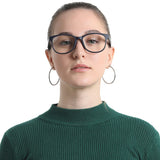 Oval Plastic Eyeglasses