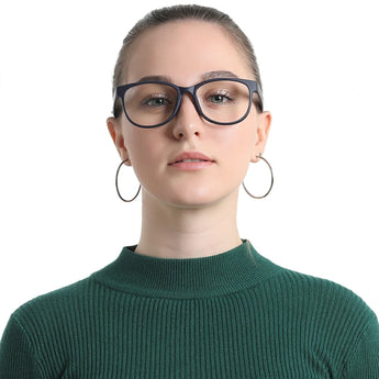 Oval Plastic Eyeglasses