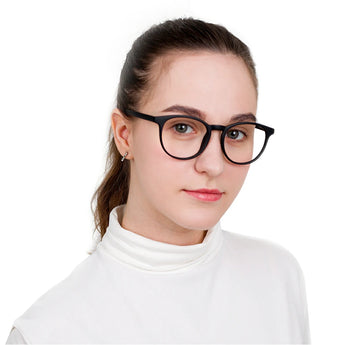 Plastic Oval Eyeglasses