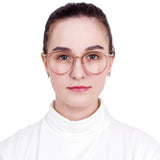 Metal Oval Eyeglasses