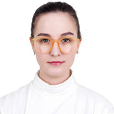 Plastic Oval Eyeglasses