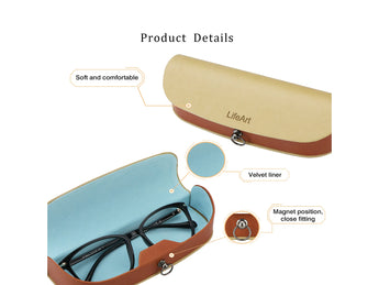 Premium Hard-Shell Eyeglass Case - LifeArtVision