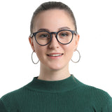 Plastic Oval Eyeglasses