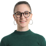 Plastic Oval Eyeglasses