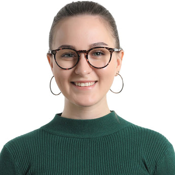Plastic Oval Eyeglasses