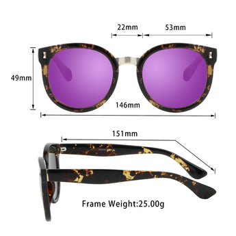 Vedete Plastic Round Sunglasses - LifeArtVision