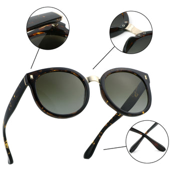 Vedete Plastic Round Sunglasses - LifeArtVision