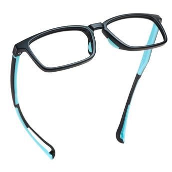 Yolande TR&Silica gel Rectangle Kid's Eyeglasses - LifeArtVision