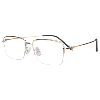 Metal Rectangle Eyeglasses 