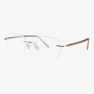 Metal Rectangle Eyeglasses