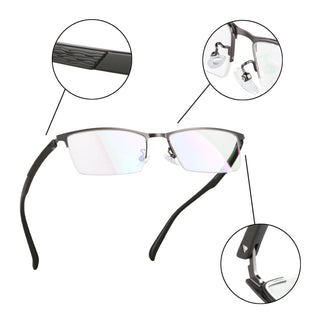 Lauren Metal Rectangle Eyeglasses - LifeArtVision