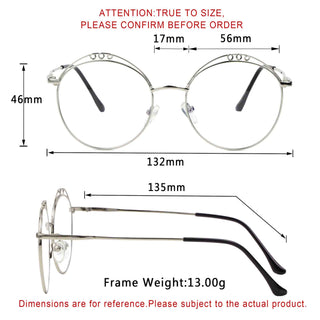 Kayla Metal Round Eyeglasses - LifeArtVision