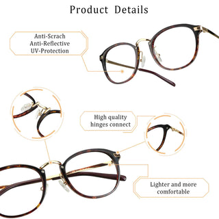 Kimberly Plastic Oval Eyeglasses - LifeArtVision