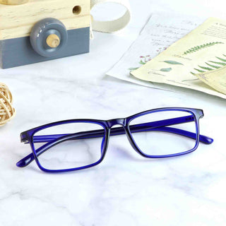 Madge Plastic Rectangle Eyeglasses - LifeArtVision