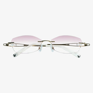 Metal Rectangle Eyeglasses