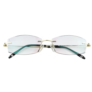 Emtich Metal Rectangle Rimless glasses - LifeArtVision