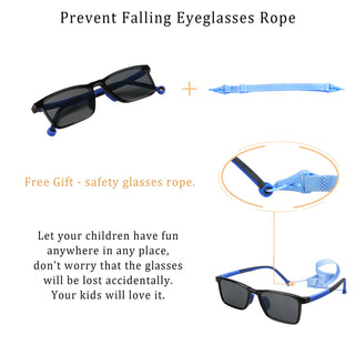 Geoffrey TR & Silica Gel Rectangle Sunglasses - LifeArtVision