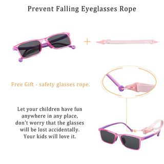 Geoffrey TR & Silica Gel Rectangle Sunglasses - LifeArtVision