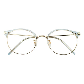 Metal Oval Eyeglasses