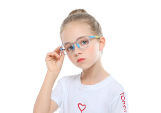 Aden TR Geometric Kid's Eyeglasses - LifeArtVision