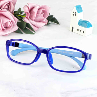 Malcom TR & Silica Gel Rectangle Kid's Eyeglasses - LifeArtVision