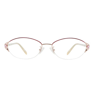 Metal & Marble Oval Eyeglasses