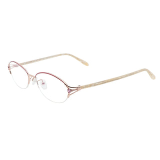 Metal & Marble Oval Eyeglasses