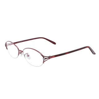 Metal & Marble Oval Eyeglasses