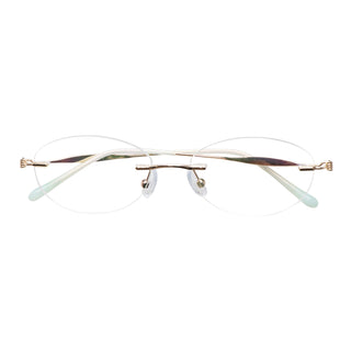 Alexis Metal Oval Eyeglasses - LifeArtVision