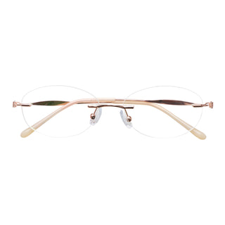 Alexis Metal Oval Eyeglasses - LifeArtVision