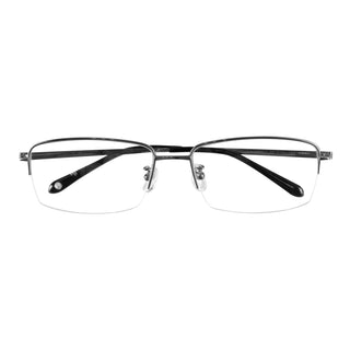 Derek Titanium Rectangle Eyeglasses - LifeArtVision