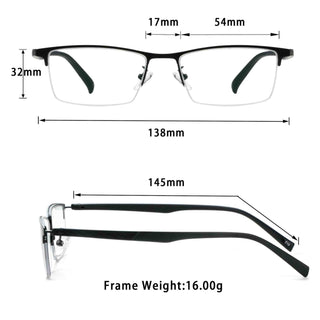 Lauren Metal Rectangle Eyeglasses - LifeArtVision