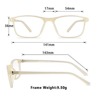 Ryan Plastic Rectangle Eyeglasses - LifeArtVision