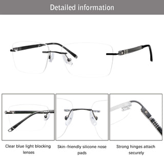 Ford Metal Rectangle Eyeglasses - LifeArtVision