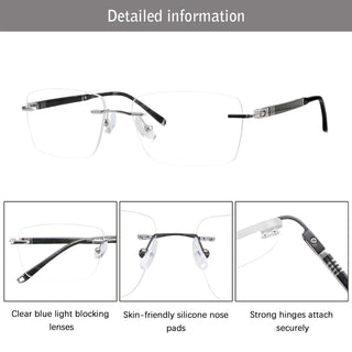 Ford Metal Rectangle Eyeglasses - LifeArtVision