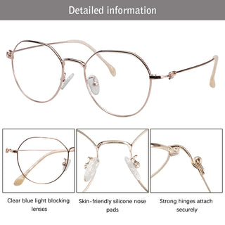 Alfred Metal Geometric Eyeglasses - LifeArtVision