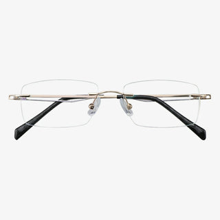 Metal Rectangle Eyeglasses