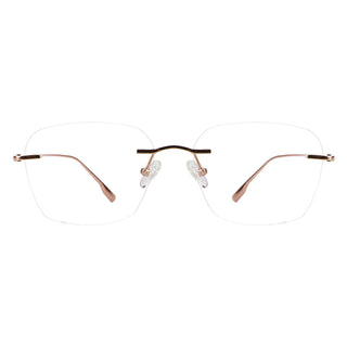 Gaby Titanium Oval Eyeglasses